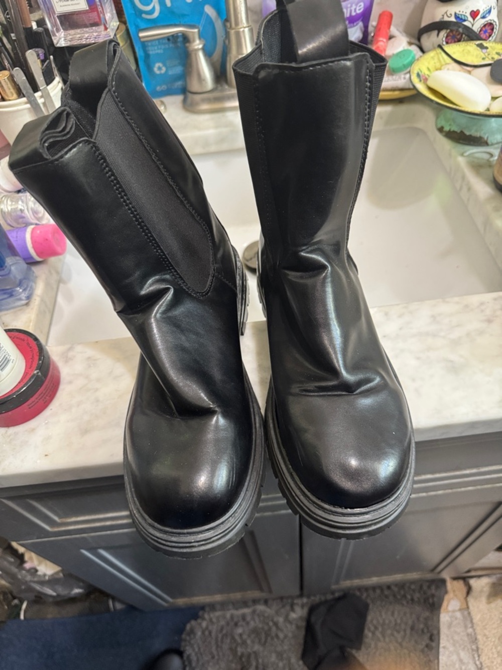 Black boots